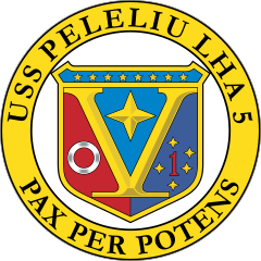 Navy Amphibious Assault Ship Lha 5 Uss Peleliu Sticker