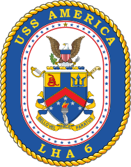 Navy Amphibious Assault Ship Lha 6 Uss America Sticker