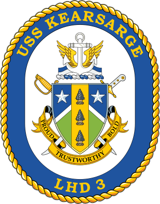 Navy Amphibious Assault Ship Lhd 3 Uss Kearsarge Sticker