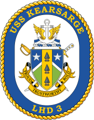 Navy Amphibious Assault Ship Lhd 3 Uss Kearsarge Sticker