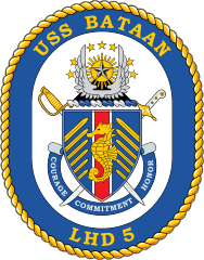 Navy Amphibious Assault Ship Lhd 5 Ship Uss Bataan Sticker