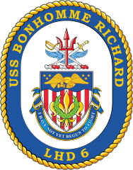 Navy Amphibious Assault Ship Lhd 6 Uss Bonhomme Richard Sticker