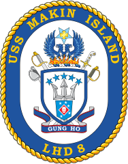 Navy Amphibious Assault Ship Lhd 8 Uss Makin Island Sticker