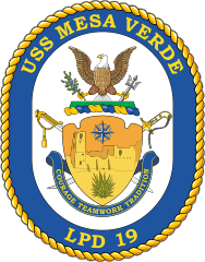 Navy Amphibious Transport Dock Lpd 19 Uss Mesa Verde Sticker