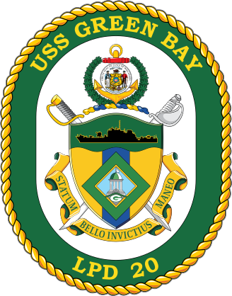 Navy Amphibious Transport Dock Lpd 20 Uss Green Bay Sticker