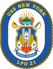 Navy Amphibious Transport Dock Lpd 21 Uss New York Sticker