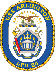 Navy Amphibious Transport Dock Lpd 24 Uss Arlington Sticker