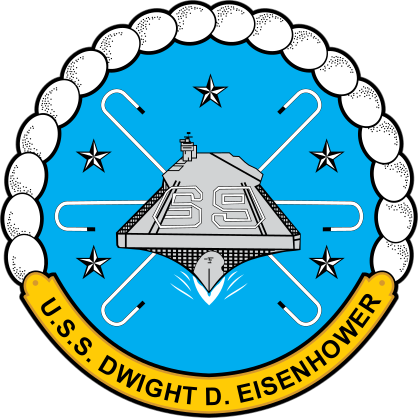 Navy Carrier Ship Cvn 69 Uss Dwight D. Eisenhower Sticker