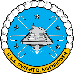 Navy Carrier Ship Cvn 69 Uss Dwight D. Eisenhower Sticker