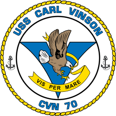 Navy Carrier Ship Cvn 70 Uss Carl Vinson Sticker