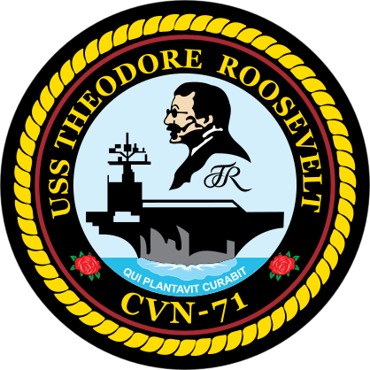 Navy Carrier Ship Cvn 71 Uss Theodore Roosevelt Sticker