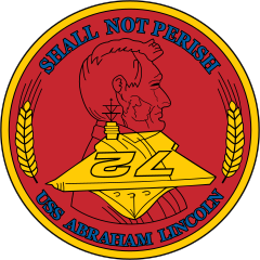 Navy Carrier Ship Cvn 72 Uss Abraham Lincoln Sticker