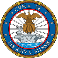 Navy Carrier Ship Cvn 74 Uss John C. Stennis Sticker