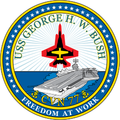 Navy Carrier Ship Cvn 77 Uss George H. W. Bush Sticker
