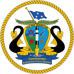 Navy Commander Submarine Force Atlantic Sticker