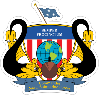 Navy Commander Submarine Force Sticker