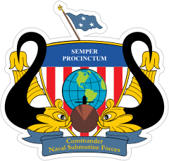 Navy Commander Submarine Force Sticker