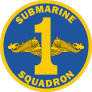 Navy Commander Submarine Squadron 1 Sticker