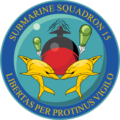 Navy Commander Submarine Squadron 15 Sticker