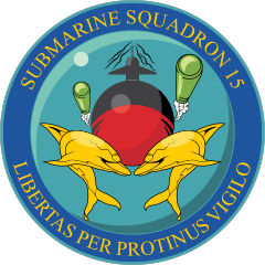Navy Commander Submarine Squadron 15 Sticker