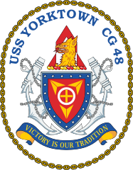 Navy Cruiser Ship Cg 48 Uss Yorktown Sticker