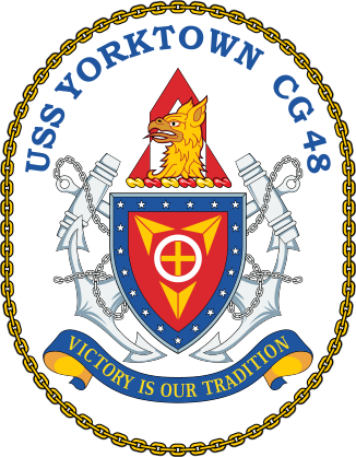 Navy Cruiser Ship Cg 48 Uss Yorktown Sticker