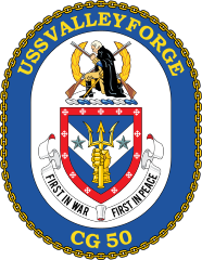 Navy Cruiser Ship Cg 50 Uss Valley Forge Sticker