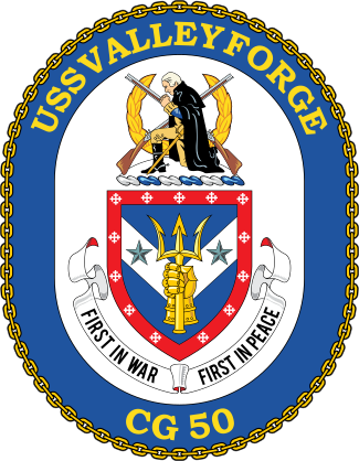 Navy Cruiser Ship Cg 50 Uss Valley Forge Sticker
