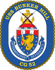 Navy Cruiser Ship Cg 52 Uss Bunker Hill Sticker