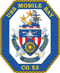 Navy Cruiser Ship Cg 53 Uss Mobile Bay Sticker