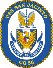Navy Cruiser Ship Cg 56 Uss San Jacinto Sticker