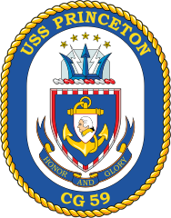 Navy Cruiser Ship Cg 59 Uss Princeton Sticker