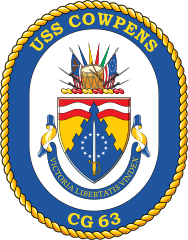 Navy Cruiser Ship Cg 63 Uss Cowpens Sticker