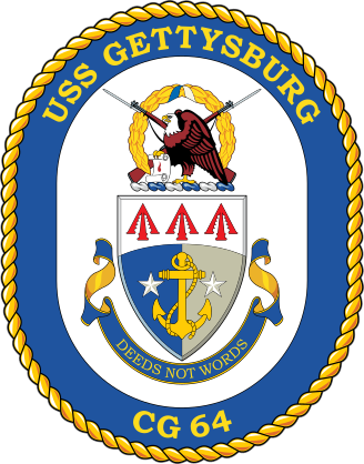 Navy Cruiser Ship Cg 64 Uss Gettysburg Sticker