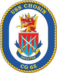 Navy Cruiser Ship Cg 65 Uss Chosin Sticker