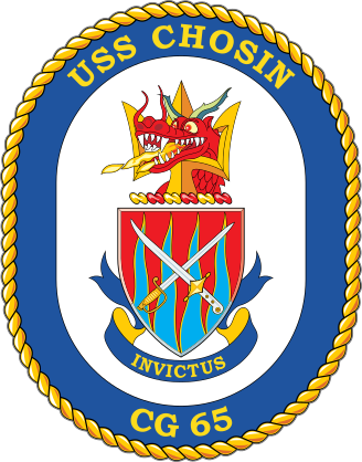 Navy Cruiser Ship Cg 65 Uss Chosin Sticker