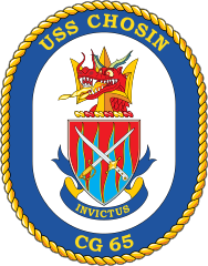 Navy Cruiser Ship Cg 65 Uss Chosin Sticker