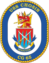 Navy Cruiser Ship Cg 65 Uss Chosin Sticker