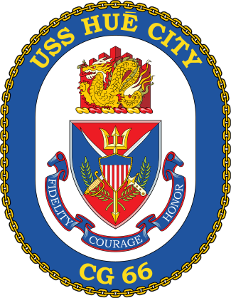 Navy Cruiser Ship Cg 66 Uss Hue City Sticker