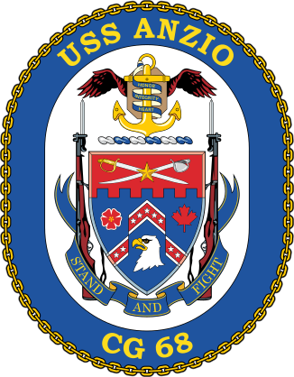 Navy Cruiser Ship Cg 68 Uss Anzio Sticker