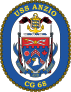 Navy Cruiser Ship Cg 68 Uss Anzio Sticker