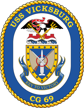 Navy Cruiser Ship Cg 69 Uss Vicksburg Sticker