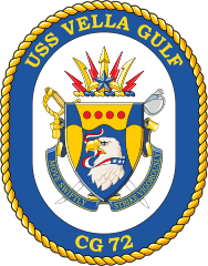 Navy Cruiser Ship Cg 72 Uss Vella Gulf Sticker
