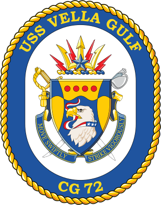 Navy Cruiser Ship Cg 72 Uss Vella Gulf Sticker