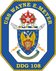 Navy Destroyer Ship Ddg 108 Uss Wayne E. Meyer Sticker
