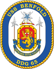 Navy Destroyer Ship Ddg 65 Uss Benfold Sticker