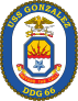 Navy Destroyer Ship Ddg 66 Uss Gonzalez Sticker