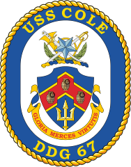 Navy Destroyer Ship Ddg 67 Uss Cole Sticker