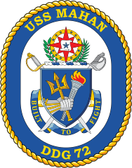 Navy Destroyer Ship Ddg 72 Uss Mahan Sticker