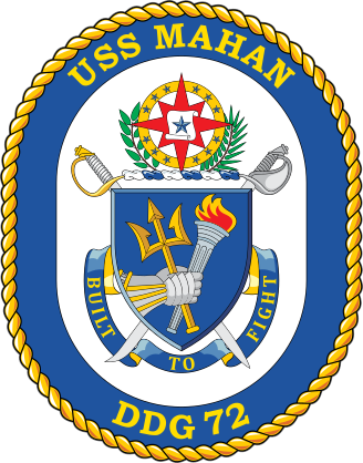 Navy Destroyer Ship Ddg 72 Uss Mahan Sticker